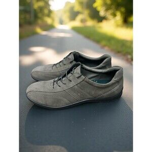 Ecco Bicycle Toe Oxfords Gray Lace Up Shoes Women's Size 42 US 11-11.5